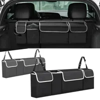 Maletero de coche SUV, bolsa de almacenamiento versátil de tela Oxford para maletero de coche, caja organizadora colgante para asiento trasero de vehículo para Interior de automóvil