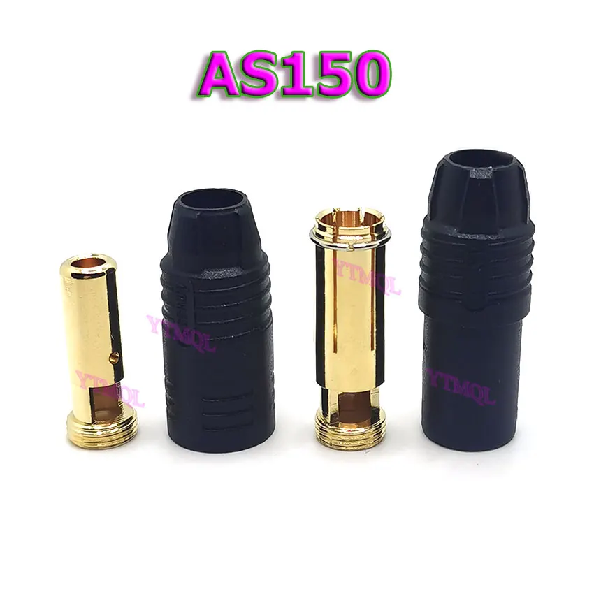 1Pcs AS150 Male Female Anti Spark Connector 7mm Gold Plated Banana Plug Set for RC Battery ESC Drone Car Boat