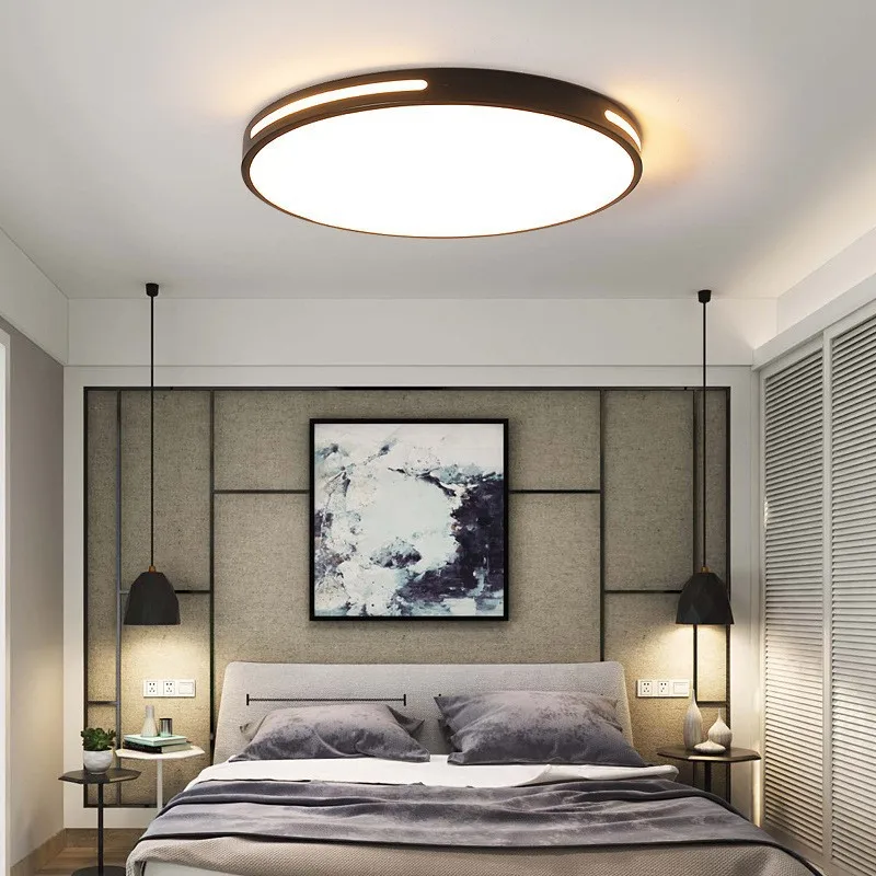 

Modern LED Ceiling Lamp Living Room Bedroom Ceiling Light Dimmable Square Circular 90-260V Indoor Home Decor Study Home Lighting