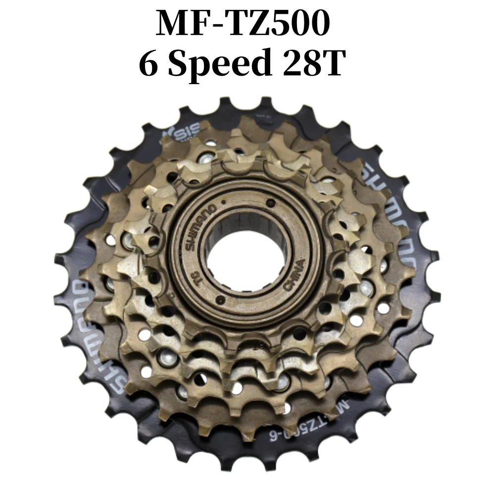 SHIMANO MF-TZ500 6v 7v Bicycle Freewheel 14-28T Sprocket 6s 7s Steel for MTB Road Folding Bike Accessories