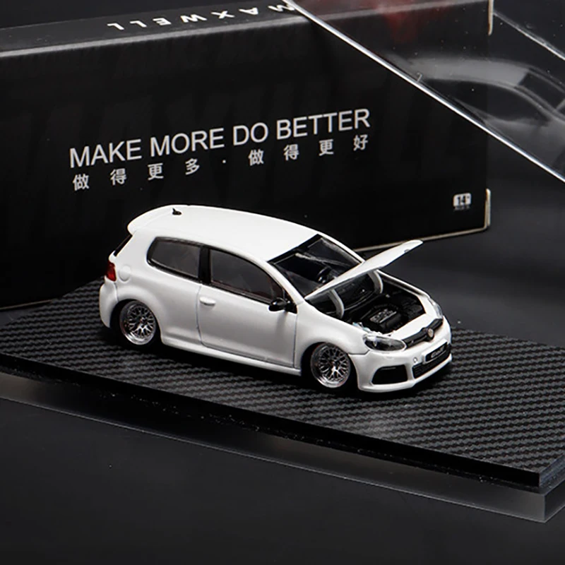 Maxwell 1:64 Golf GTI R MK6 Legierungsauto, Druckguss- und Fahrzeugmodelle, Miniaturmodellauto für Sammler, Geschenk