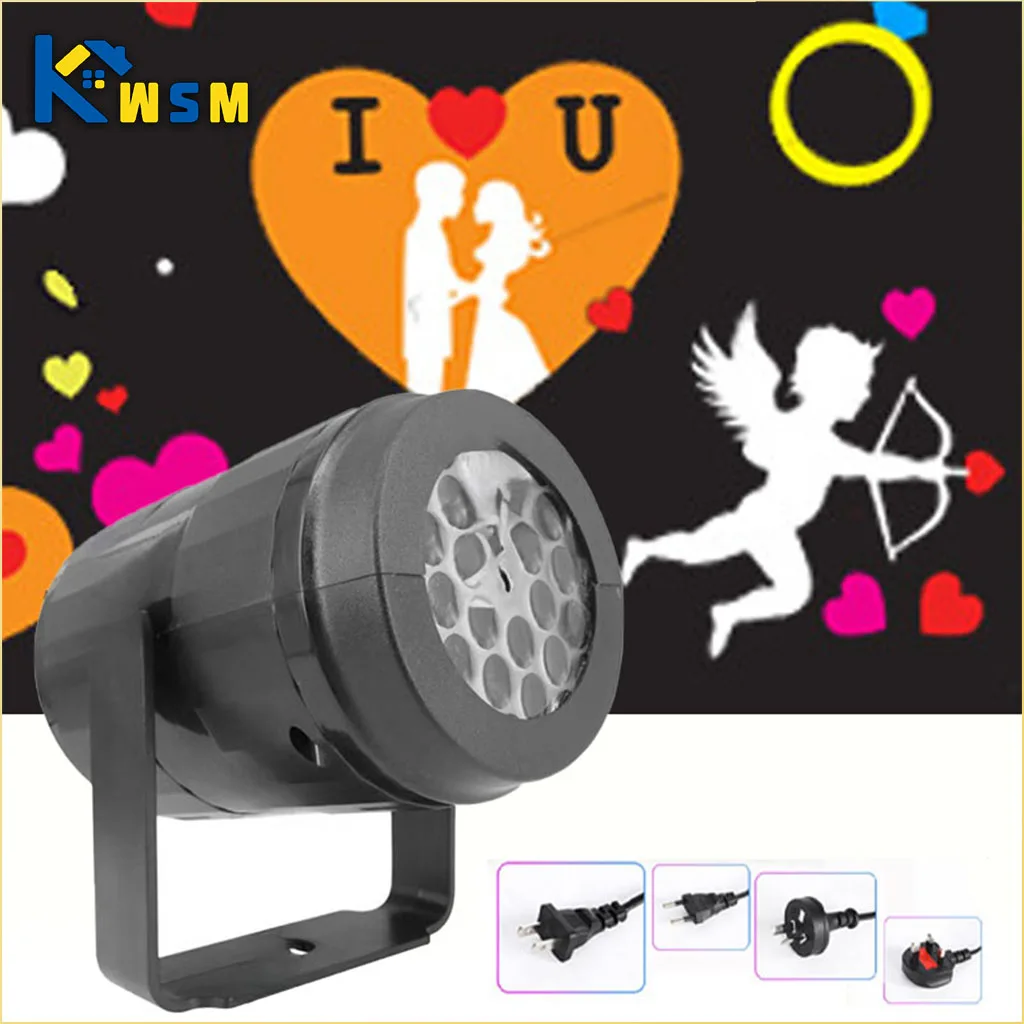 

Rotating Valentines Day Projector Light with Effect for Romantic Bedroom Decor Party Stage Lighting Landscape Projection Lamp