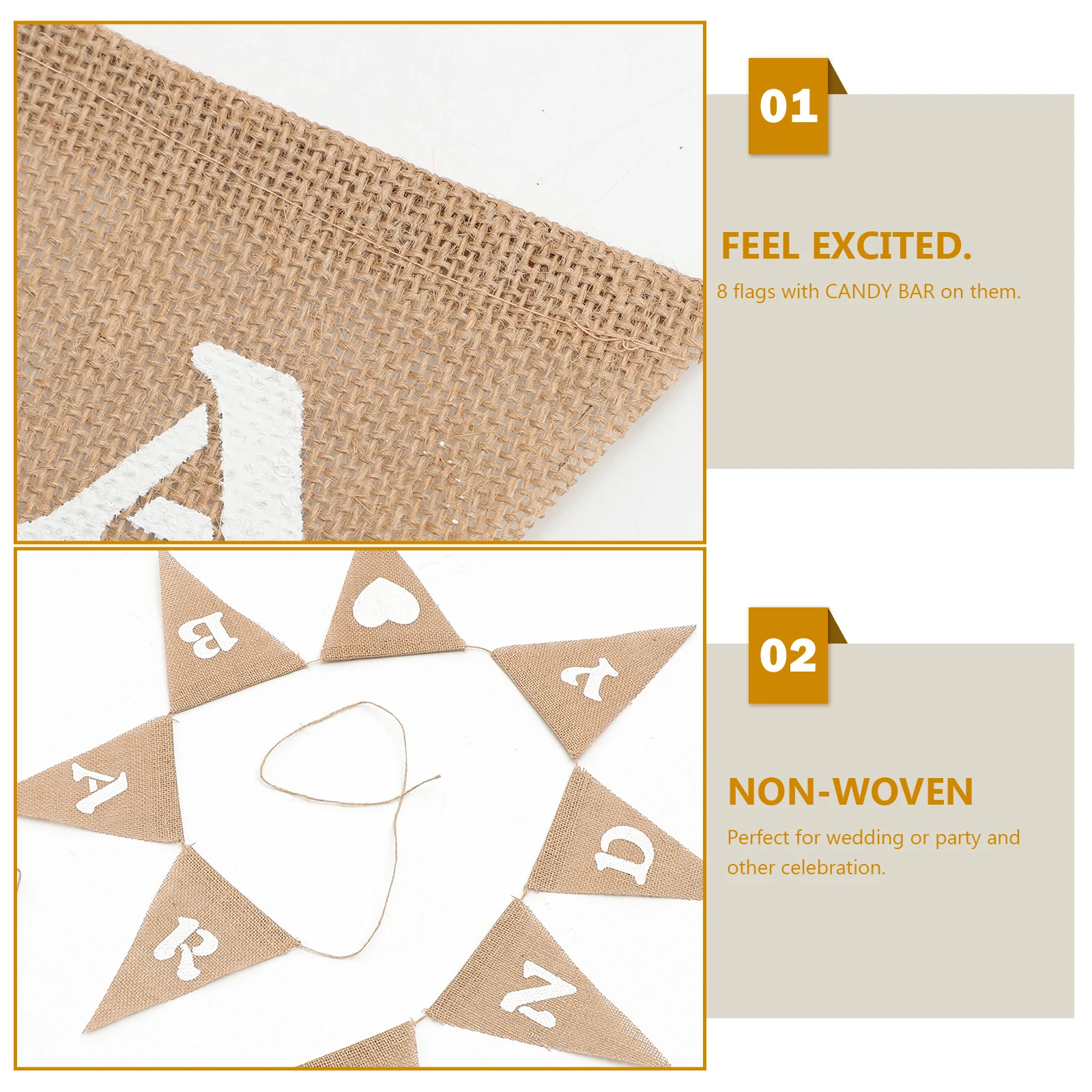 

Love Pennant Flag Triangle Burlap Banner Hessian Wedding CANDY BAR Party Decoration Bunting