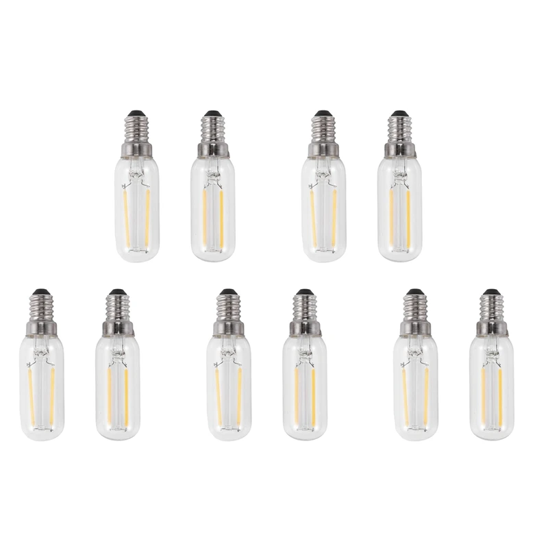 10X E14 3W LED غطاء طباخ النازع مروحة لمبة بيضاء دافئة