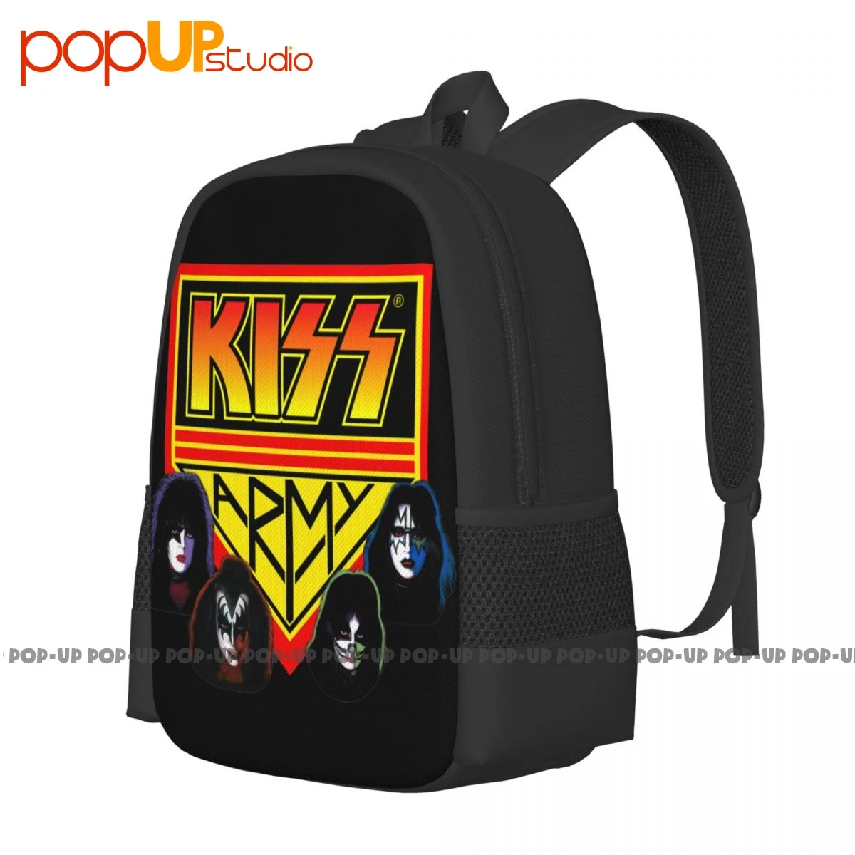 Kiss Army Lights Makeup On Stagenew Band Merch Backpack Large Capacity Cute Swimming Gymnast Bag Large Capacity