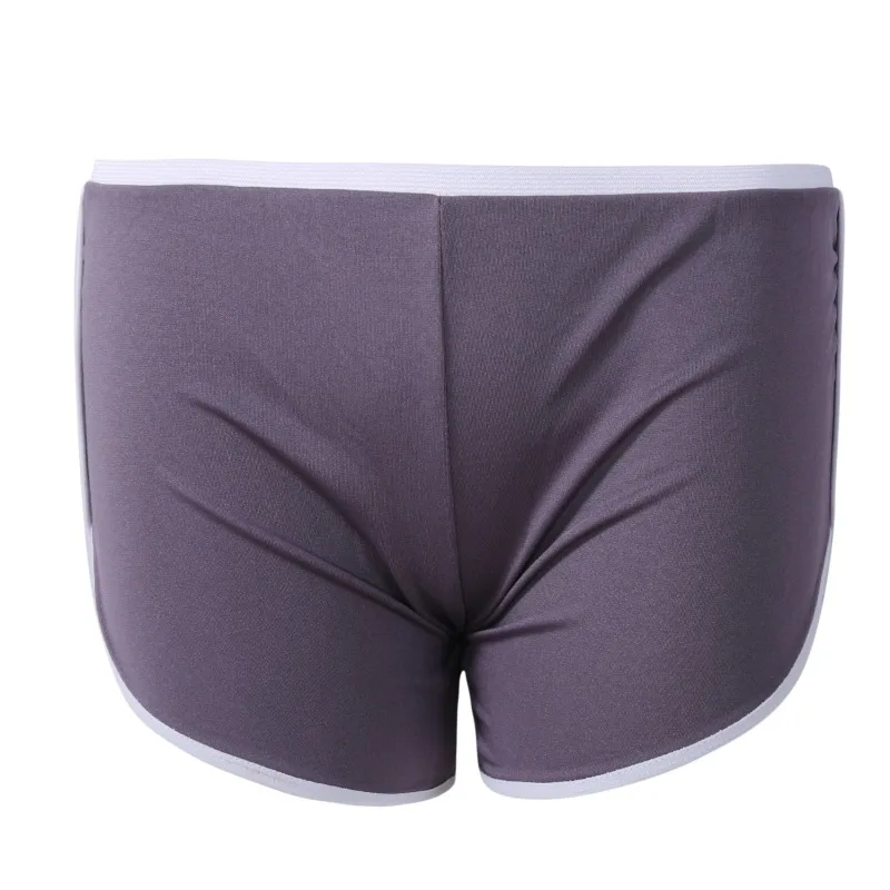 Women's Sports Casual Shorts Oversized Sexy Solid Color Low Waisted Sports Running Tight Lifting Hip Shorts image 6