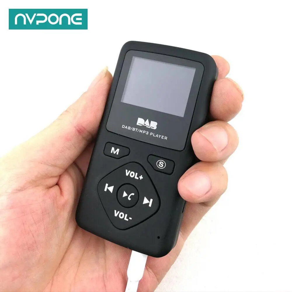 Mini Portable Personal Pocket MP4 MP3 Player Digital DAB/DAB+ FM Radio Earphone Bluetooth 4.0 Radio Micro-USB for Home ﻿