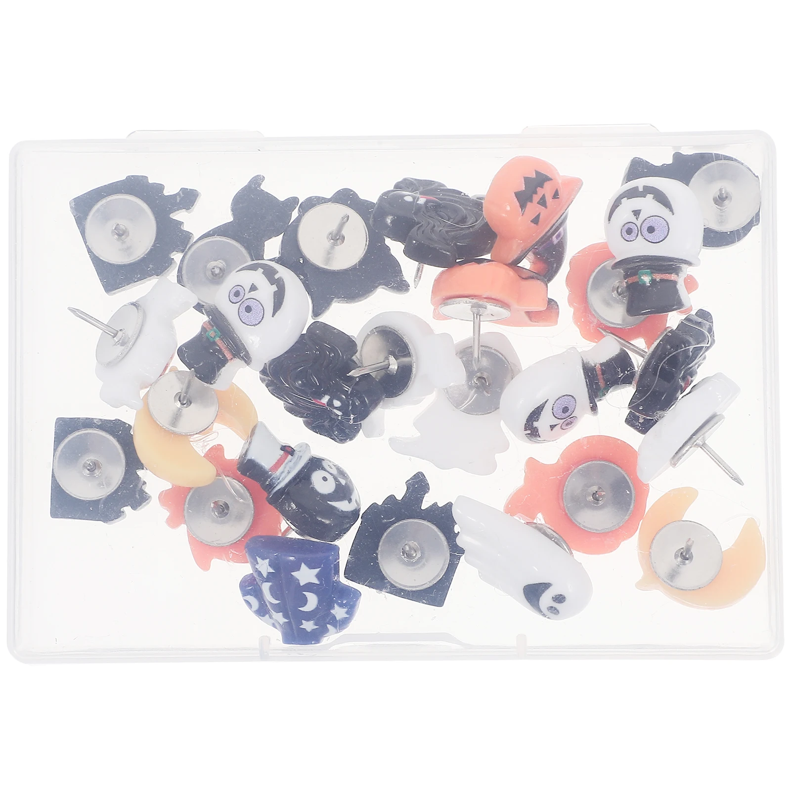 

1 Box Resin Decorative Thumbtacks Halloween Pushpins Multi-Function Creative Pushpins For Bulletin Boards Photos Maps Calendar