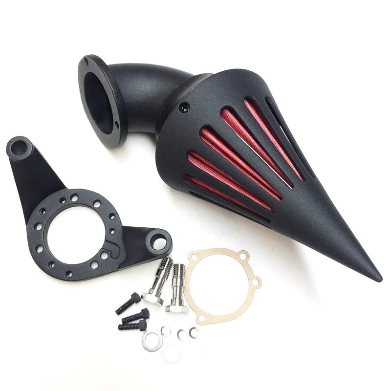 

For Harley-Davidson CV Carburetor Delphi V-Twin Spike Air Cleaner filter Kit K&N Motorcycle Accessories Chrome / Black