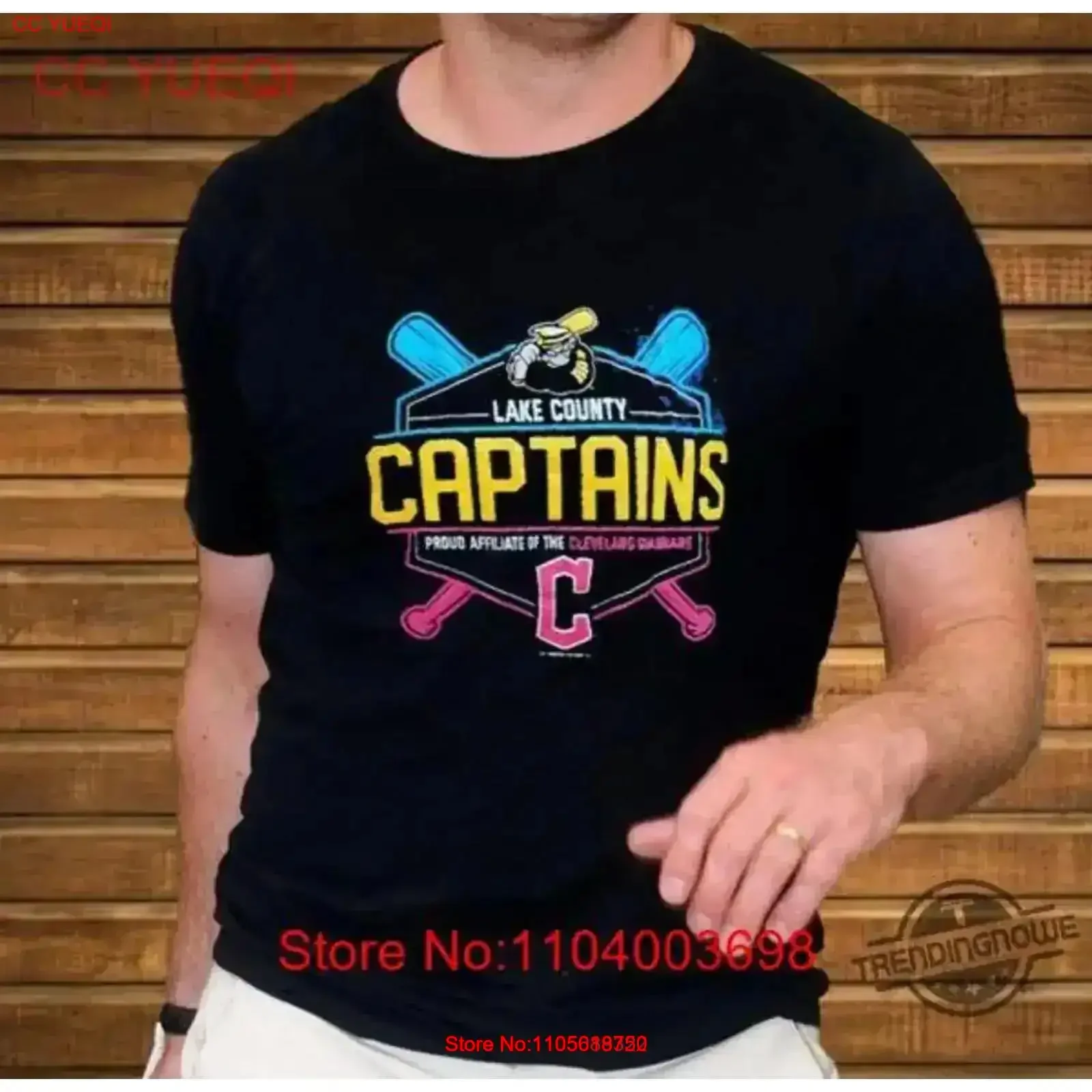 Lake County Captains Guardians Affiliate T Shirt Black vintage Washed Comfortable graphic Top For Everyday Wear vintage Washed