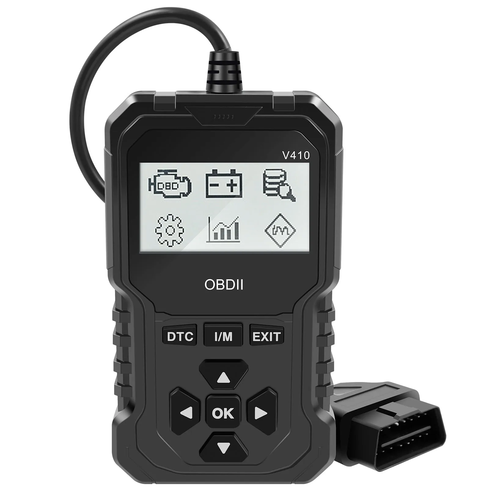 

Сканер диагностический V410, считыватель кодов автомобиля, с экраном с подсветкой