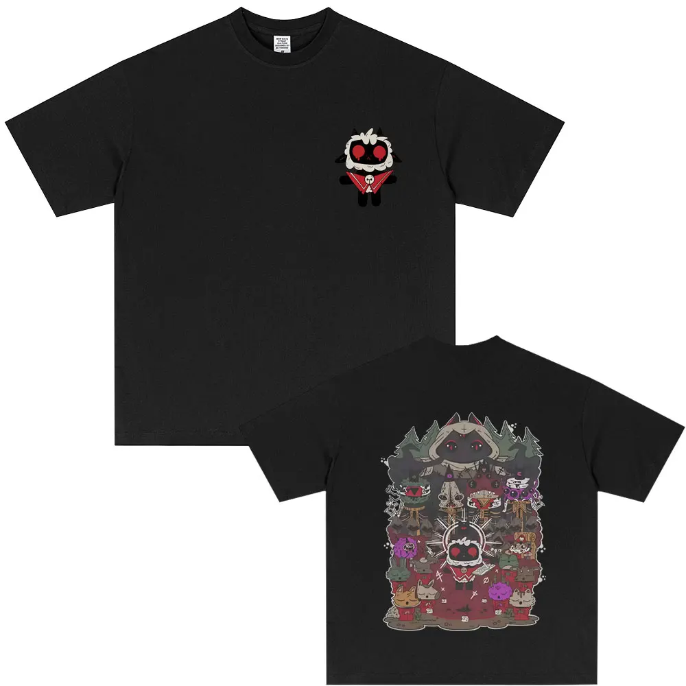 

Hot Game Cult of The Lamb Graphic T-shirt Men Women Casual Oversized Crewneck T Shirts Unisex Fashion Vintage Tshirt Streetwear