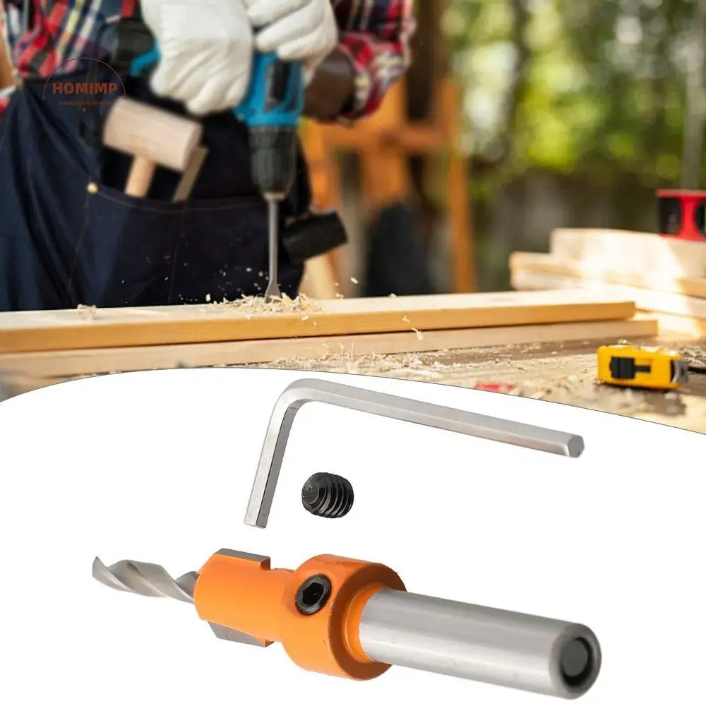 

8 мм/10 мм сверло с зенковкой, круглый хвостовик, сверло с шестигранным хвостовиком, ограничительное сверло из алюминиевого сплава, сверло с зенковка по дереву