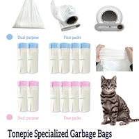Tonepie Cat Automatic Litter Box Garbage Bag  Preventing Mess and Odors Garbage Bag Poop Bags Cats Toilet Trash Bags