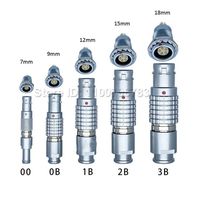 Straight Plug Male FGG Female EGG 00B 0B 1B 2B 3B 2 3 4 5 6 7 8 9 10 12 14 16 18 19 26 Pin Circle Connector for LEMOs