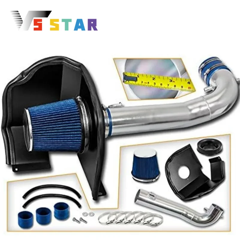 

High Quality Aluminum Cold Air Intake Kit with Filter Heat Shield For 2015-2019 Cadillac Escalade ESV V8 5.3L 6.2L Blue AF-1026