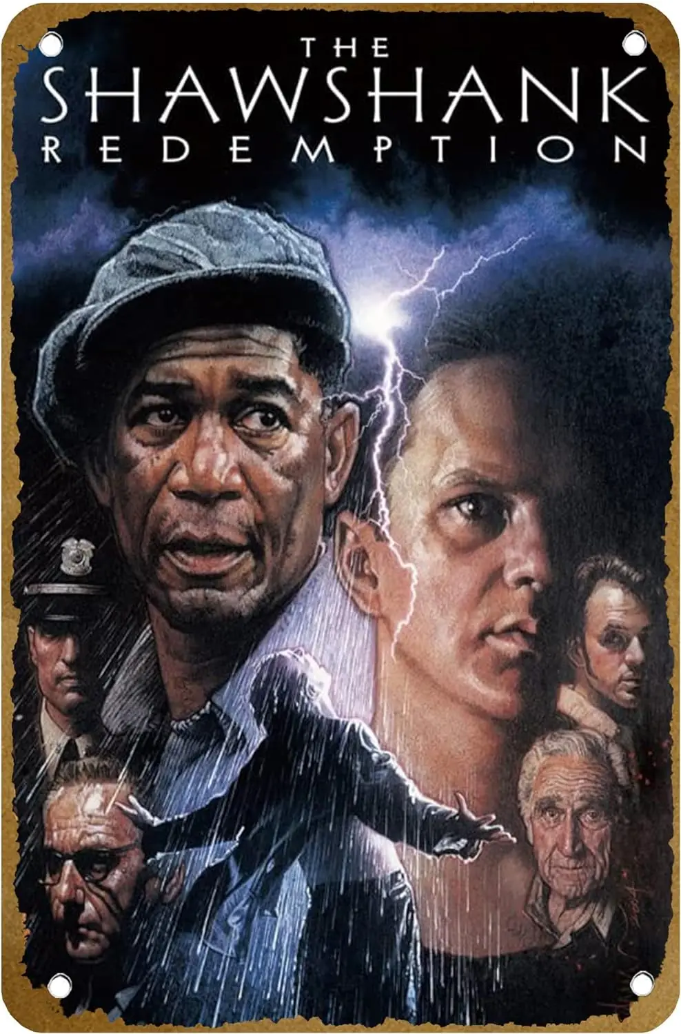 Shawshank Redemption Poster Vintage Metal Tin sign Logo Family Club Bar Cafe Bedroom Art Wall Decoration Gift 8x12 inches