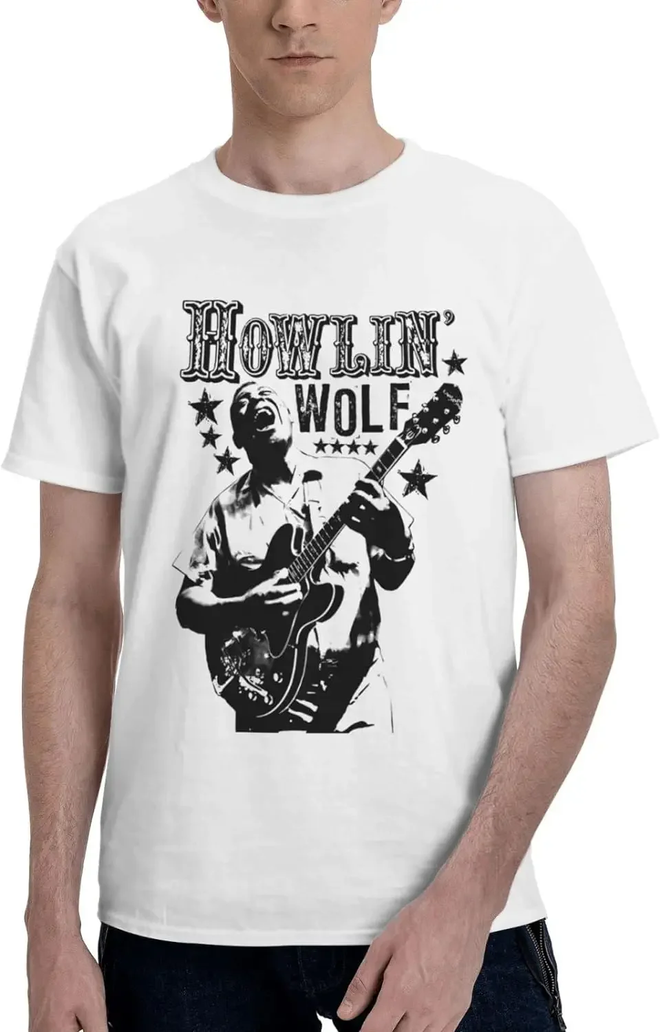 Howlin Wolf T Shirt Men's Summer Tee Casual Fashion Short Sleeve T-Shirts