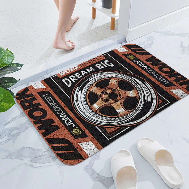 Bath Rug A-Works Aesthetic Kitchen Mat Children's Bedroom Carpet Home Entrance Floor Mats Front Door Carpet Living Room Bathmat