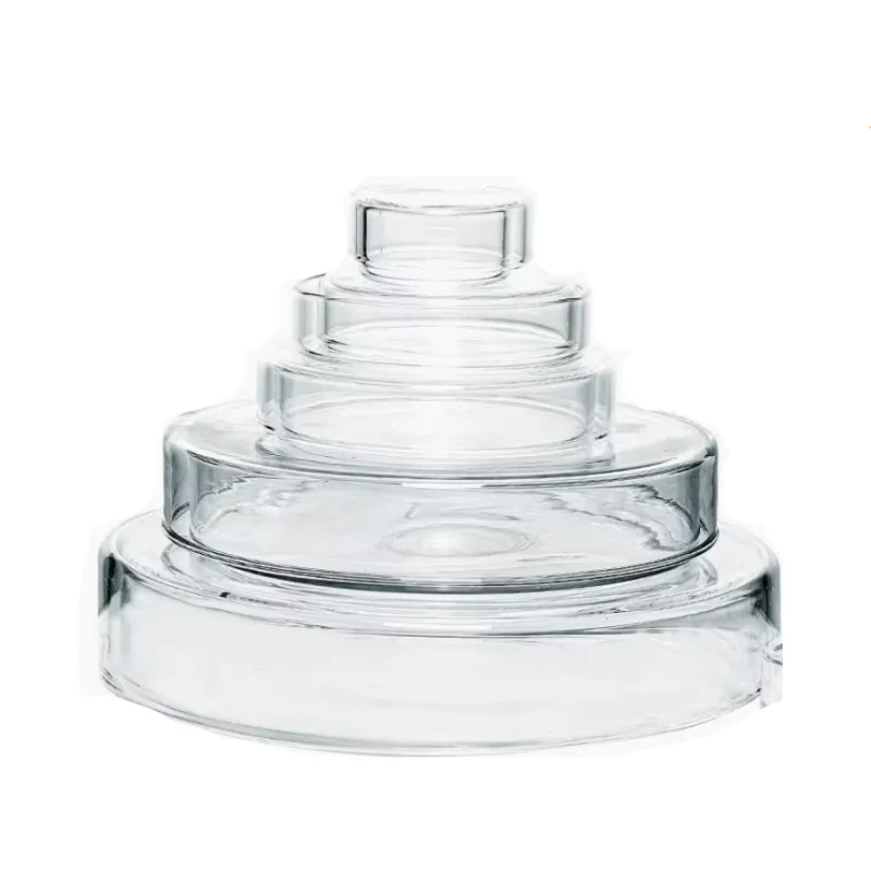 10 قطعة طبق بتري الزجاج سميكة خلية ثقافة البكتيريا طبق ارتفاع درجة الحرارة مقاومة لوحة بيولوجية سفينة تجريبية