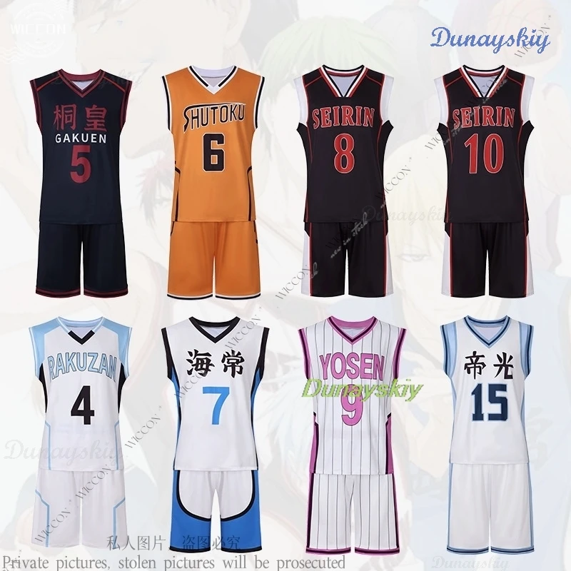 Kuroko Tetsuya Seijuurou Akashi Ryouta Kise Shintarou Midorima Atsushi Murasakibara Taiga Kagami Daiki Aomine Ball Uniform Wig