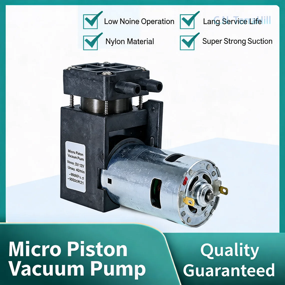 Single Head Micro Diaphragm Vacuum Pump, Food Grade Air Pump 12V/24V, 4402PM Air Pump for Inflation and Deflation