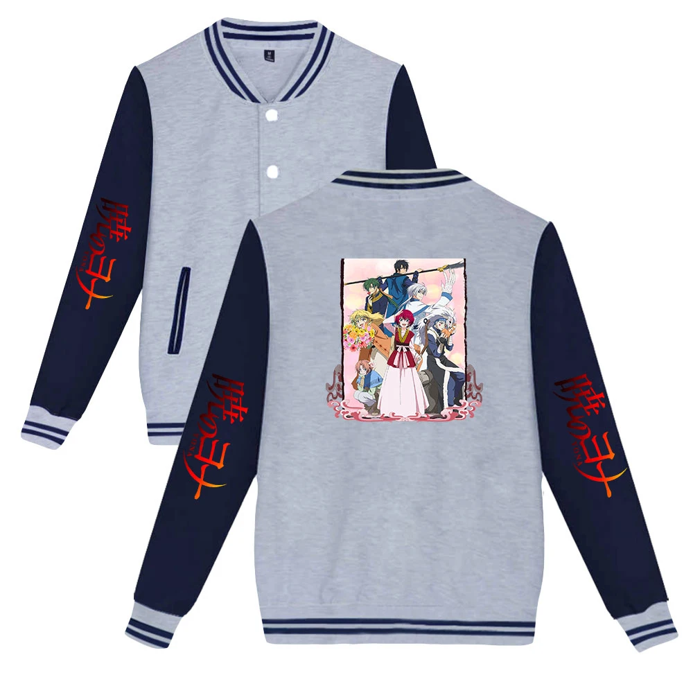 Anime Yona of the Dawn Baseball Jacket Trucksuit Loose Clothes Streetwear Baseball Clothing New Causal Long Sleeve Jacket