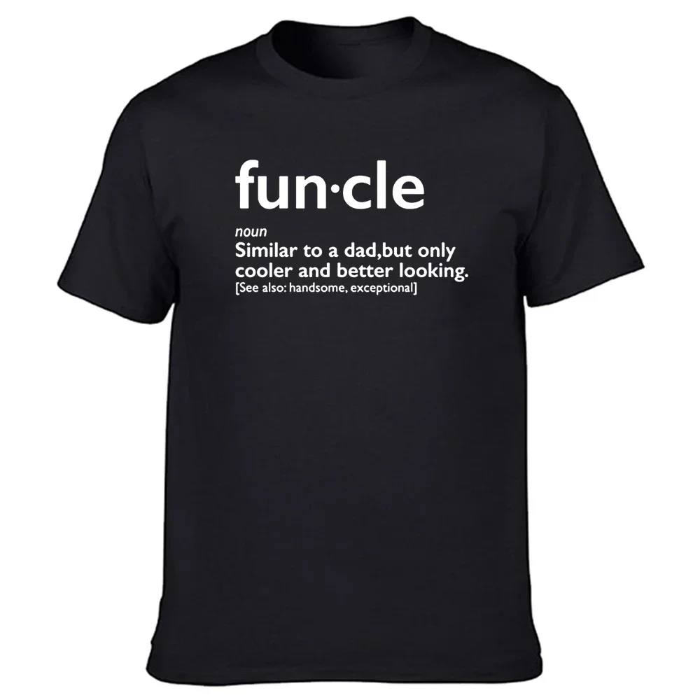 Funcle Definition Gift for Uncle T Shirt Funny Novelty Sarcastic Streetwear Short Sleeve O-Neck Harajuku Hip Hop T-shirt Men