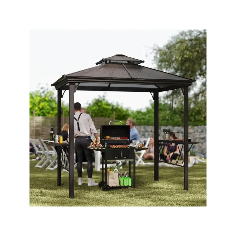 

Пергола для приготовления барбекю для кухни и столовой на открытом воздухе — стильная и функциональная укрытая зона для гриля и наслаждения