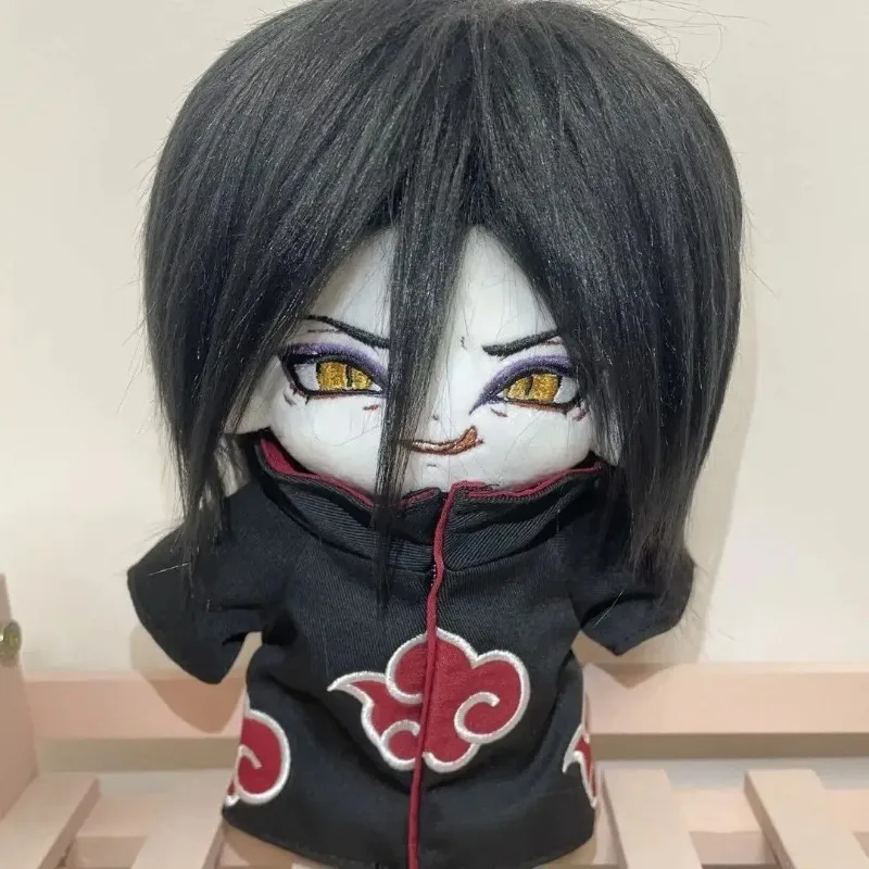 20cm Japan Anime Ninja Attribute Role Orochimaru Boy Cosplay Soft Plush Stuffed Doll Body Dress Up Cartoon Plushie Toy Fans Gift