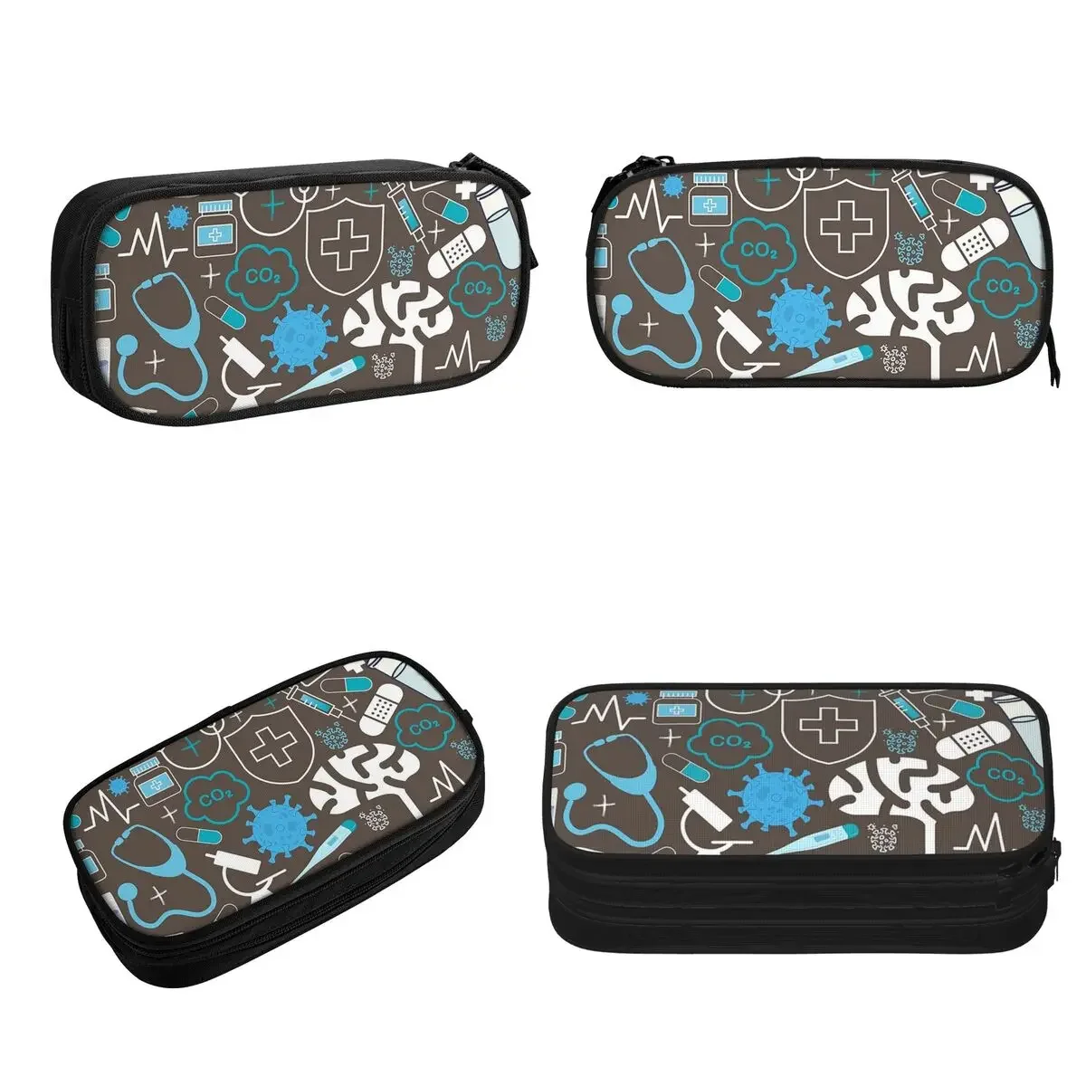 The Pattern Of Tools Used By Doctors And Nurses Pencil Cases Big Capacity Pen Bags Pen Box Pencil Pouch For Boys Girls