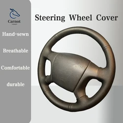 Microfiber Leather Car Steering wheel Cover For Old Skoda Octavia 2005-2009 Fabia 2005 Handle Cover Interior Car Accessories