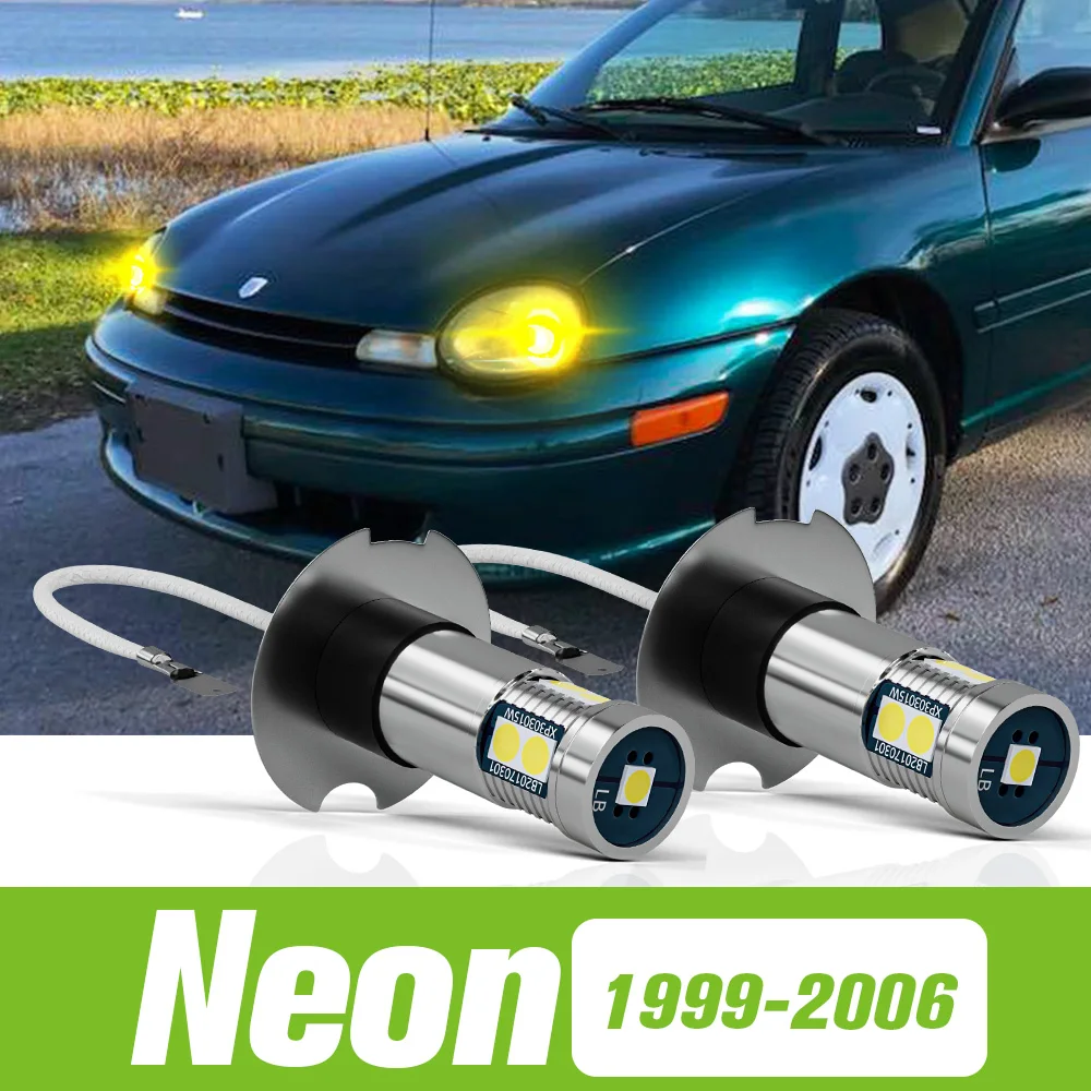 2pcs For Chrysler Neon 1999-2006 LED Fog Light 2000 2001 2002 2003 2004 2005 Accessories