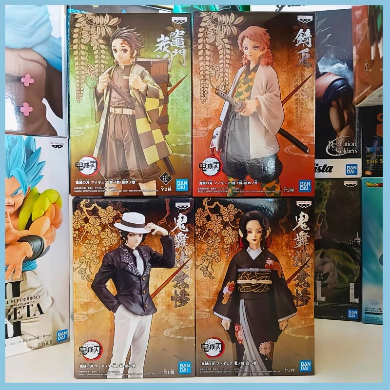 Bandai Demon Slayer Anime Desktop Ornament – Tomioka Giyu Tanjirou Zenitsu Sammlerlandschaft Modell Spielzeug Geschenk zum Geburtstag