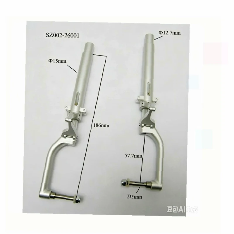 P51 Metal Shock Absorbing Landing Gear RC  Damping Strut Aluminum Alloy Landing Gear For RC Airplane Models Model Parts