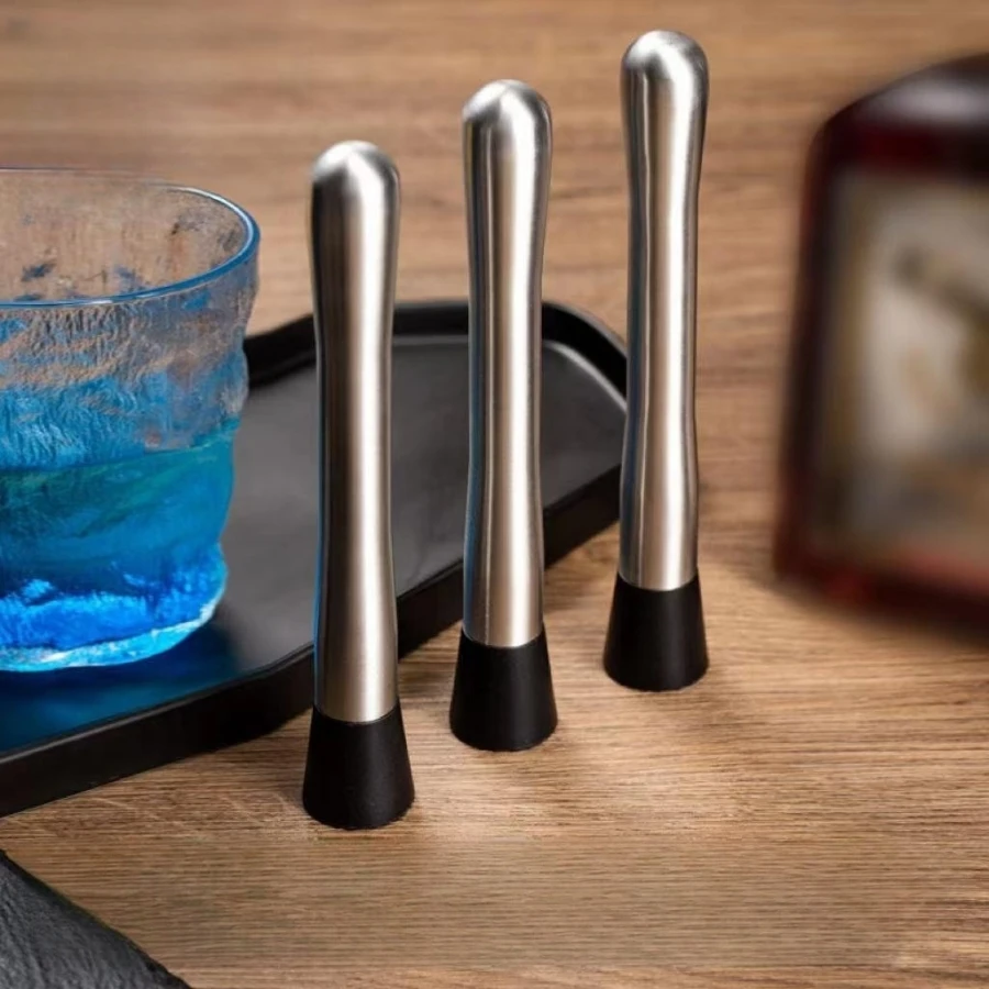 Bar Cocktail Shaker Mojito Mint Muddler Stainless Steel Wine Mixing Stick Cocktail Muddler Ice Crusher Hammer Bartenders Barware