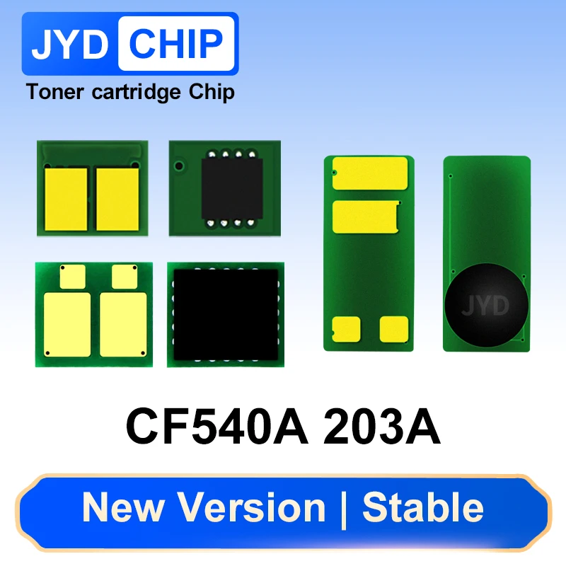 CF540a 203 Chip 541 For HP Color LaserJet Pro M254dn M280nw M281fdn M277dw M254 M280 M281fdw Toner Cartridge Chips Reset Printer