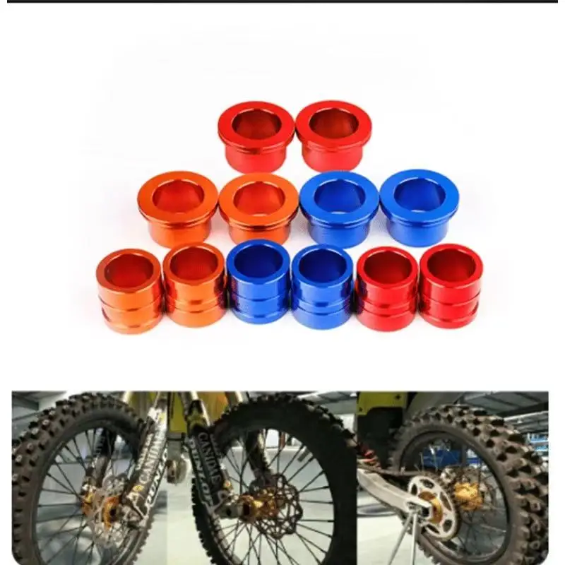 Motorcycle front and rear CNC hub axle spacer inner sleeve for Suzuki RMZ250 RMZ450 RMX450Z RMZ 250 450 RMX 450Z 2005-2024