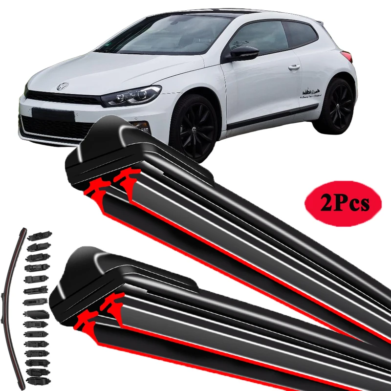 

For Volkswagen VW Scirocco R GTS 2008-2017 Car Windshield Wiper Blade Front Windscreen Brushes Washer Accessories Cleaning Parts