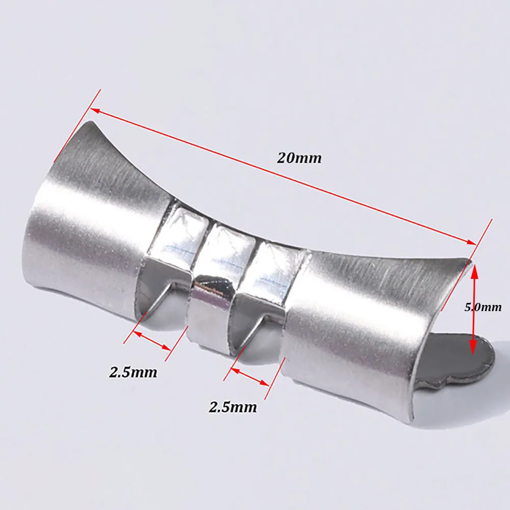 2pcs Stainless Steel Curved End for Seiko SKX009 SKX007 Watch Strap Connector 18mm 19mm 20mm 21mm 22mm Metal Band Connector