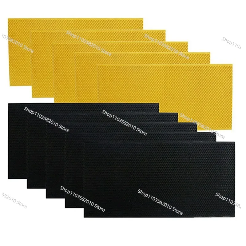 100 Pieces Langstroth Plastic Beekeeping Foundation Sheets 425x212mm & 425x140mm - Beehive Tool for Honey Bees