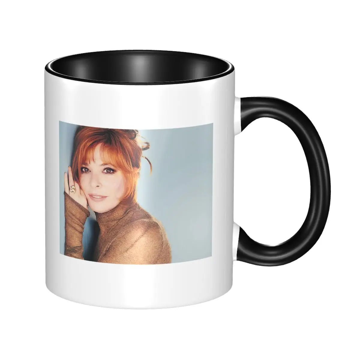 Mylene Farmer L'emprise New Photo Mug Funny Ceramic Coffee Cups Tea Mugs Milk Cup Drinkware Gifts for Woman Man