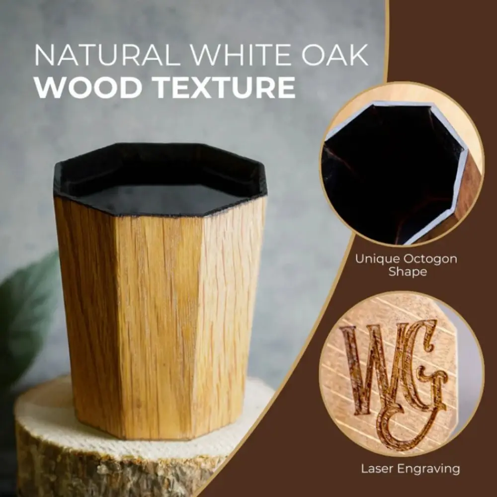 Copo de uísque carrilado feito à mão em forma de barril de madeira vaso para beber carrilado copo de uísque exclusivo à moda antiga