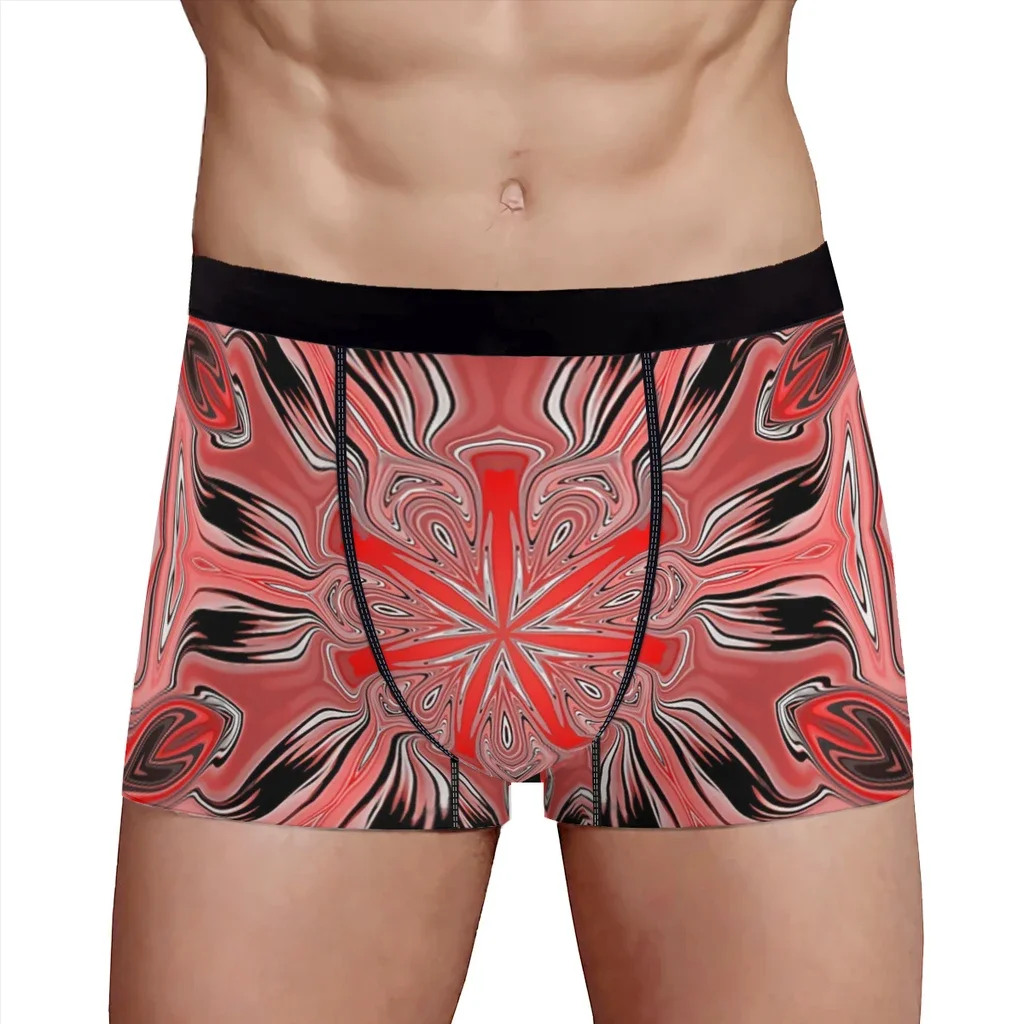 Saturn Abstract Fluid Art Turned Into Kaleidoscope Pattern  Underpants Breathbale Panties Men's Underwear Shorts Boxer Briefs