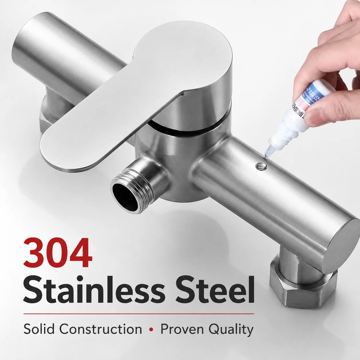 Stainless Steel Shower Mixing Valve Bathroom Hot Cold Water Mixer Tap Wall Mount Concealed Shower Faucet Valve