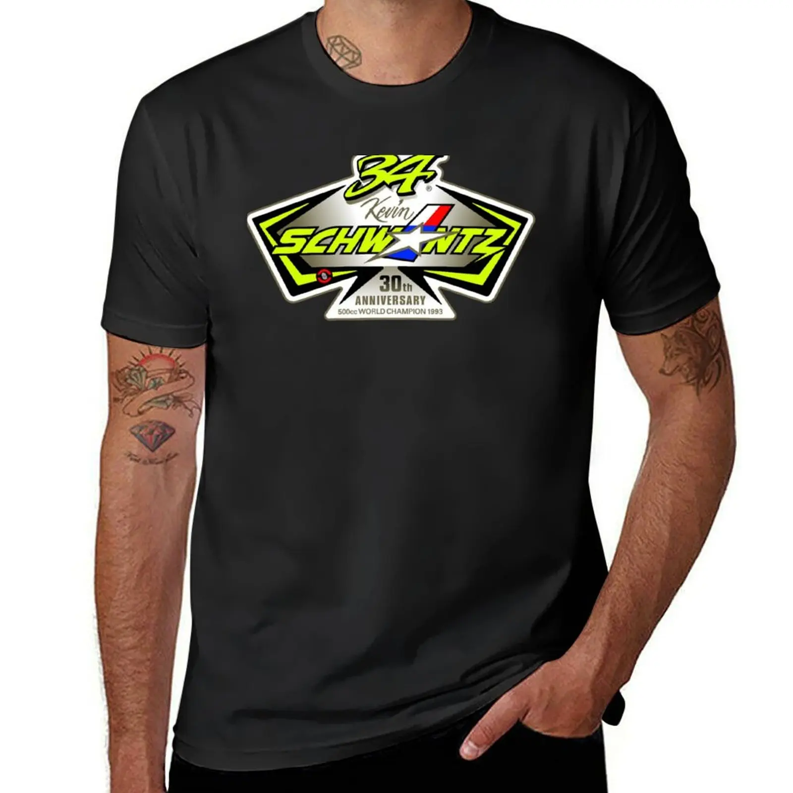 

Kevin Schwantz 34 T-Shirt customizeds sports fans men clothings