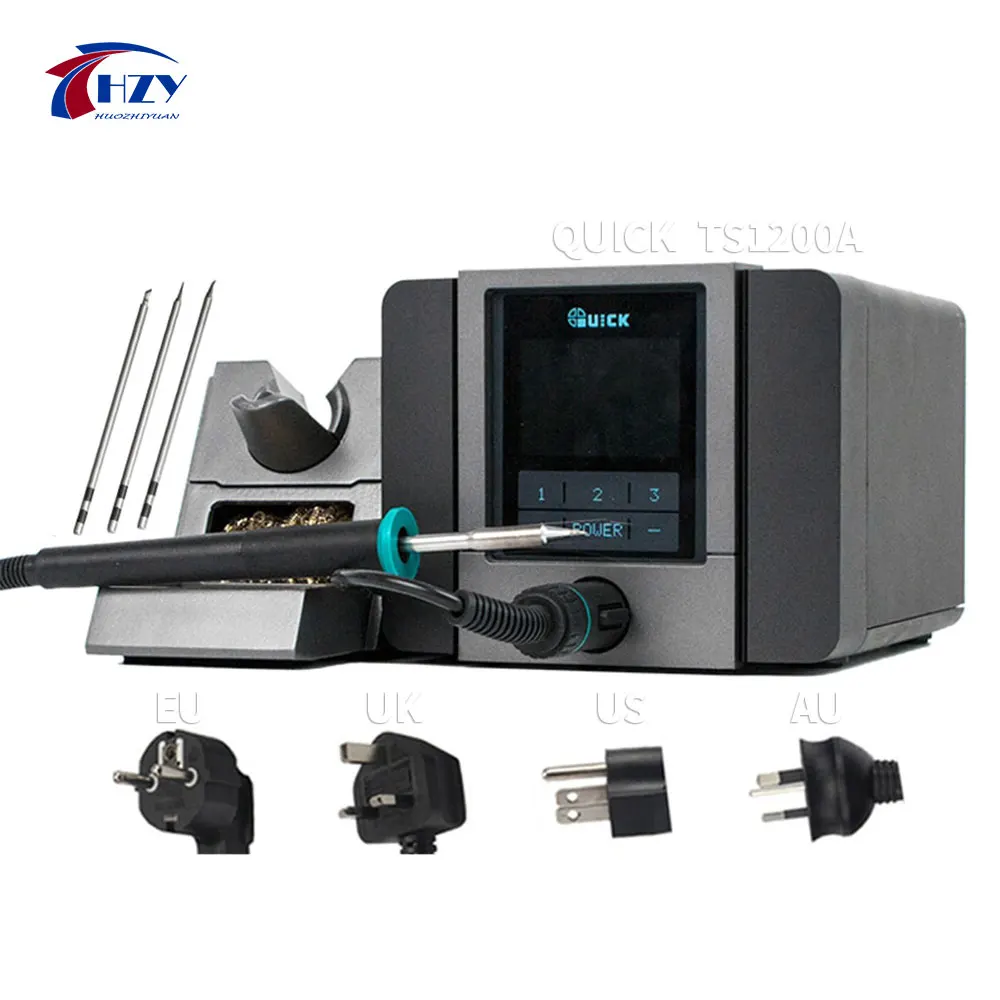 

QUICK TS1200A Intelligent Touch Lead-free Soldering Station Electric Iron 120W Anti-static Soldering Iron Soldering Station
