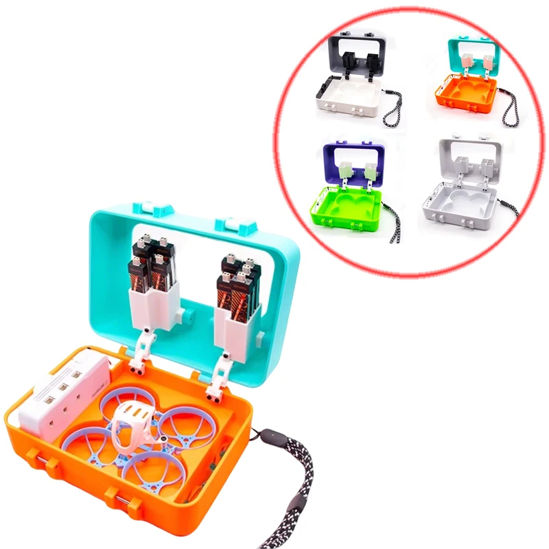 1PC For BetaFPV Air65/Air65 Pro (O4) RC Drone Storage Case Batteries Container 3D Printed Protective Housing with Anti-lost Rope