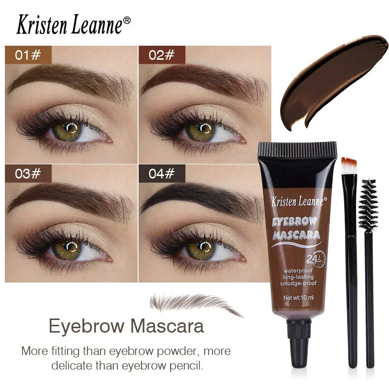 Dyeing Eyebrow Set with Brush Waterproof Quick-drying Natural