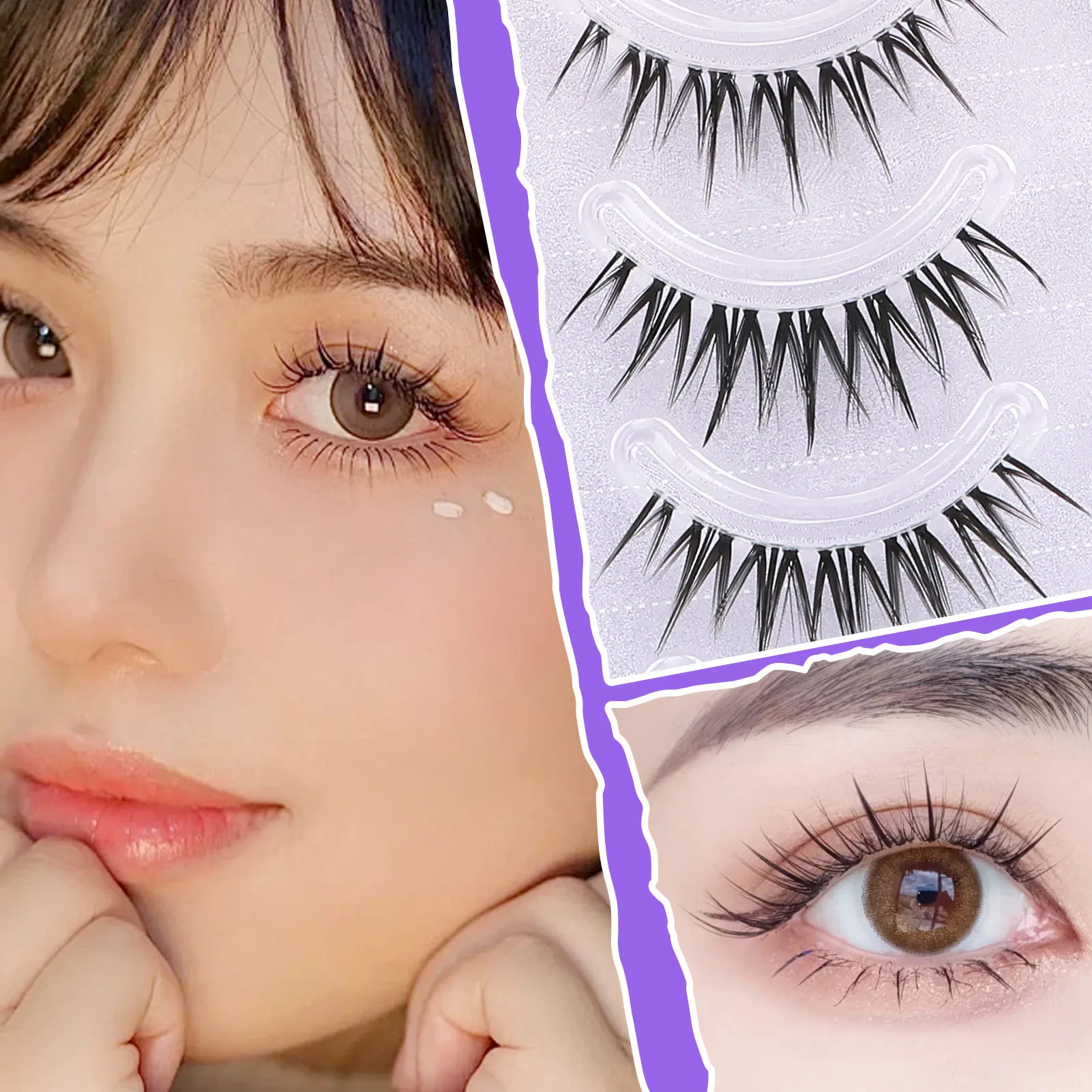 Lightweight Fur False Eyelashes Woman Simulation False Eyelashes for Beauty Blogger Makeup Supplies